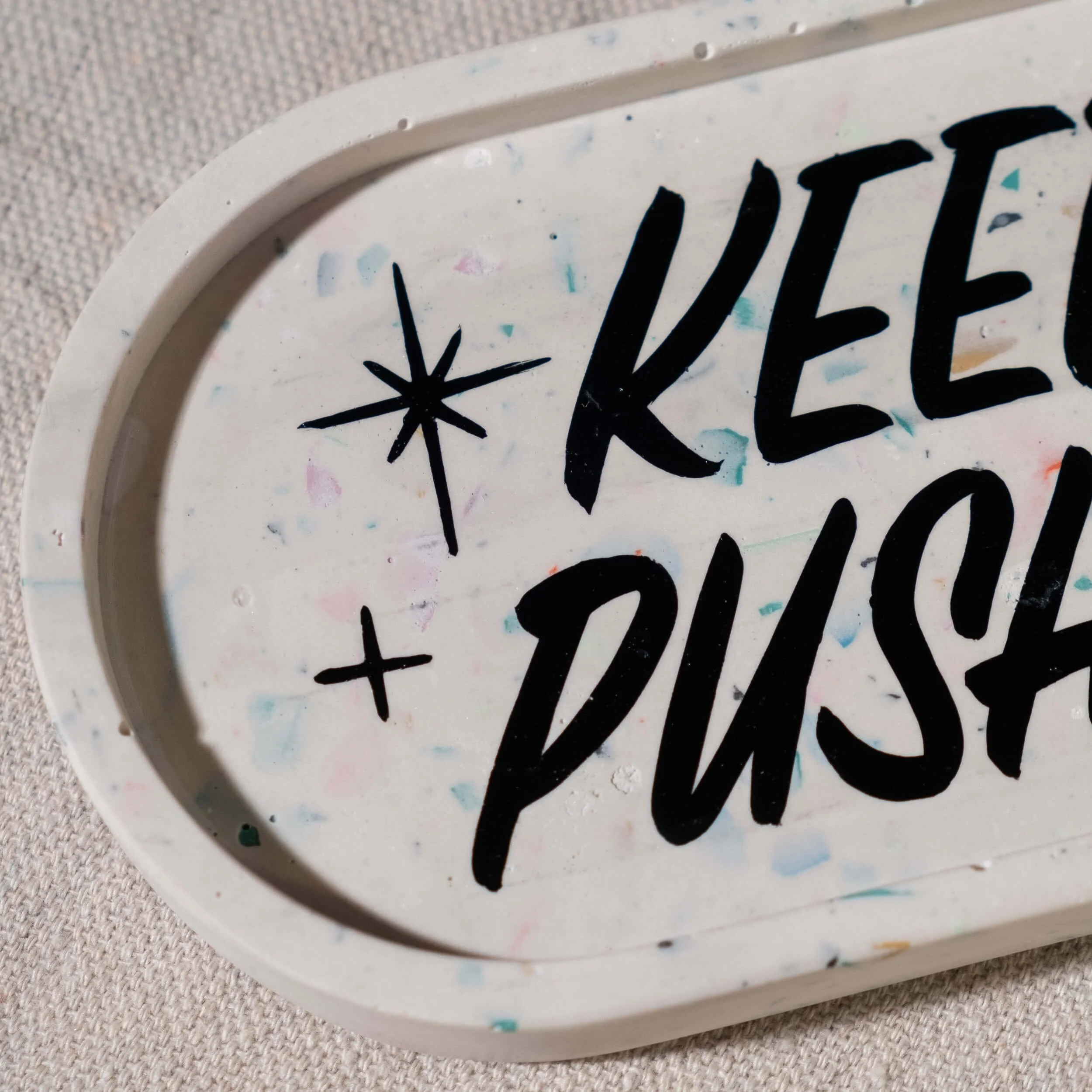 Tray Pill- Keep Pushing - White w- Black-4.jpg