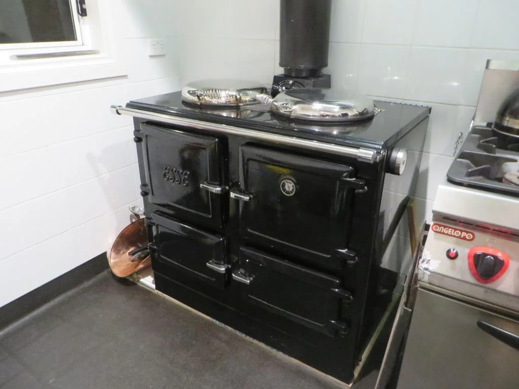 Miss Esse - Our Beautiful Combustion Stove - polished and ready for Winter.