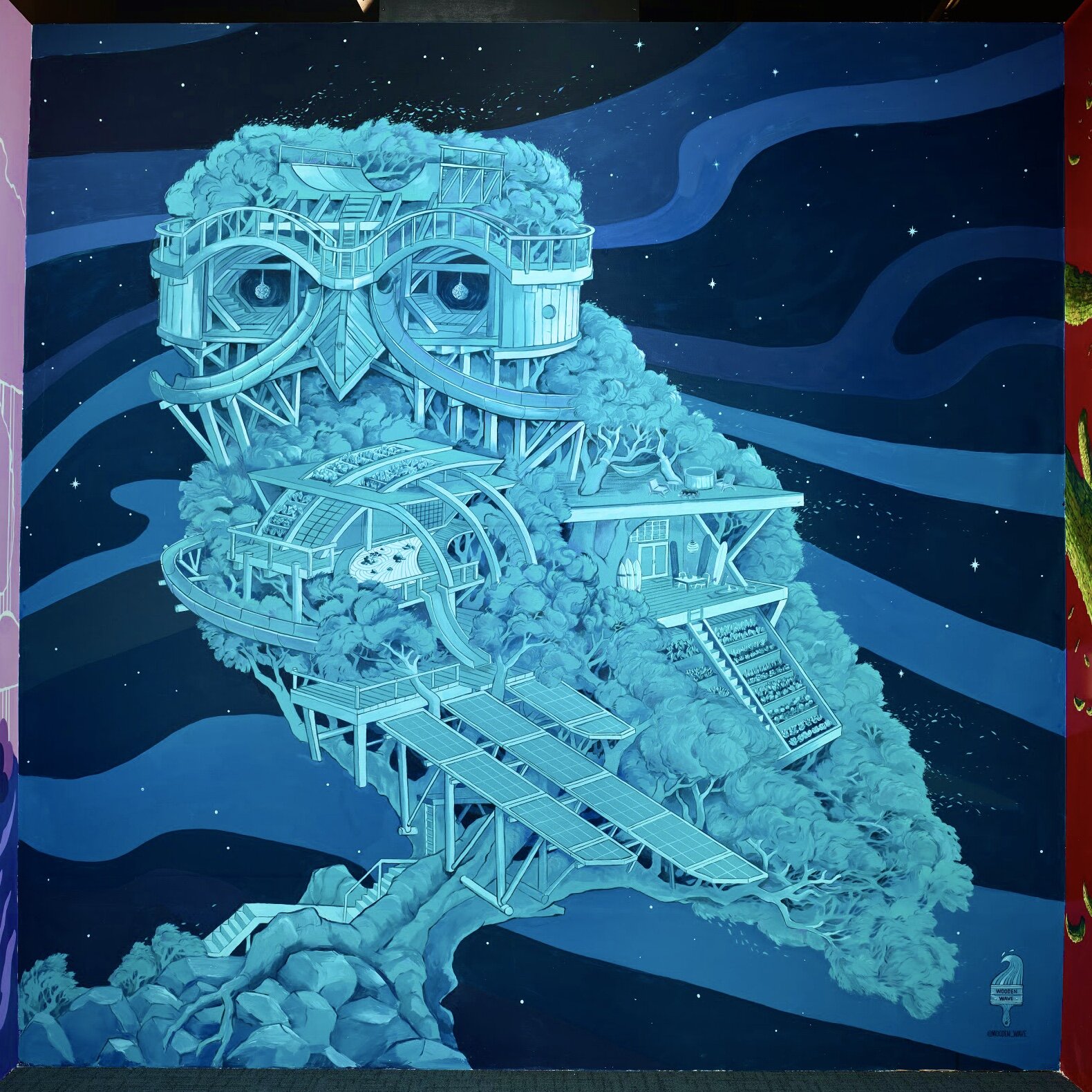 Pow! Wow! Hawaii mural at Bishop Museum