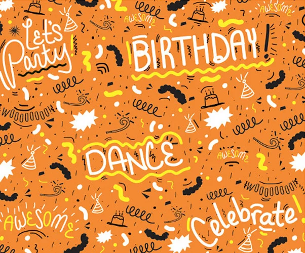 Birthday Pattern Illustrations