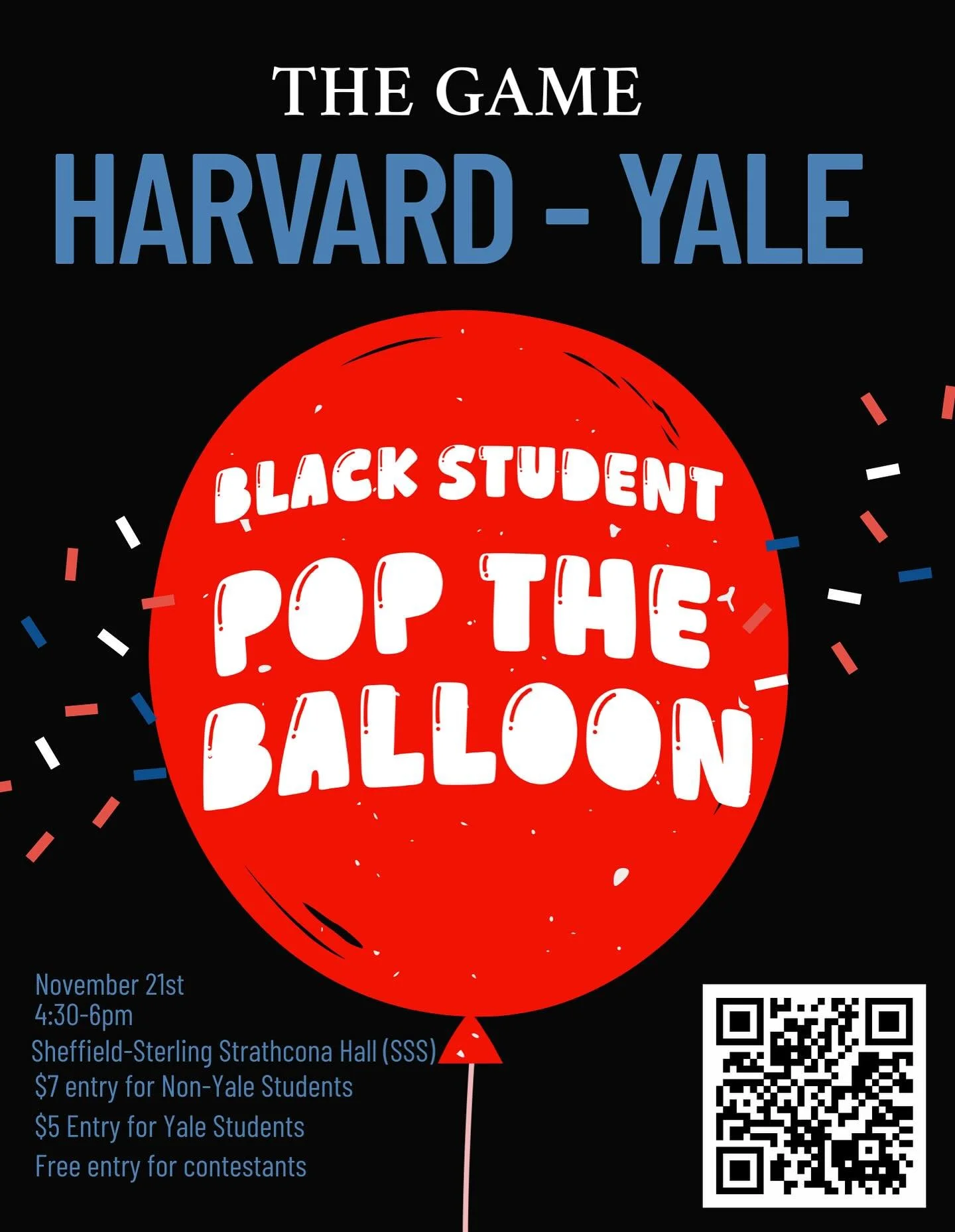 NEW TIME: 4:30-6pm

Looking for love? Great.
Not looking for love? Even better.
Pop the Balloon is a silly little game, not a situationship starter...unless you want it to be😛🎈
Scan QR code or sign up using link in bio!!