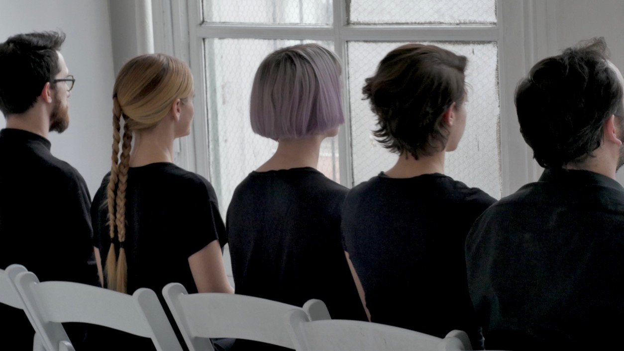 TAK ensemble (left to right: Carlos Cordeiro, Laura Cocks, Charlotte Mundy, Marina Kifferstein, Ellery Trafford)