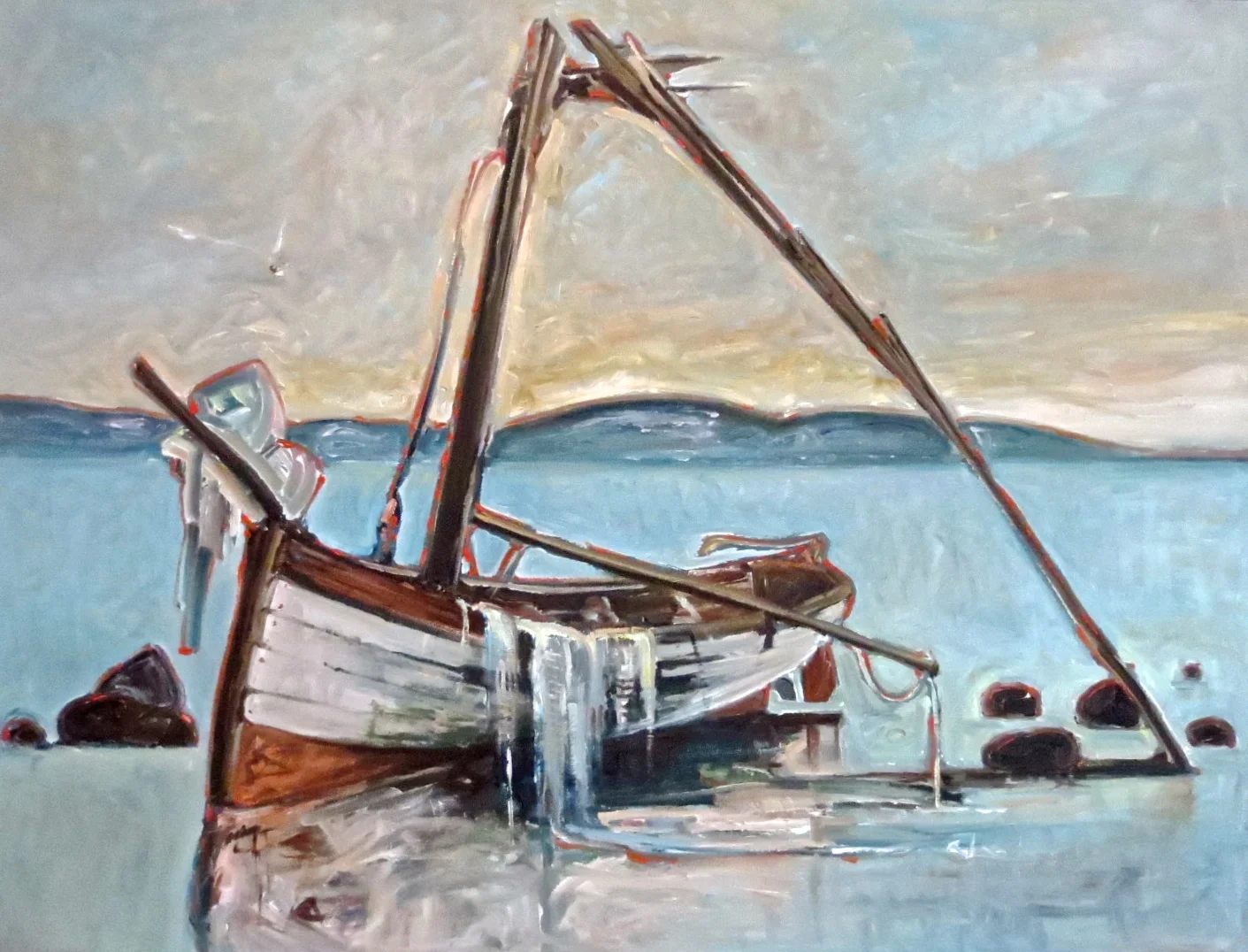  she just wasn't up to it. 2015. oil on canvas. 54x38 in. 