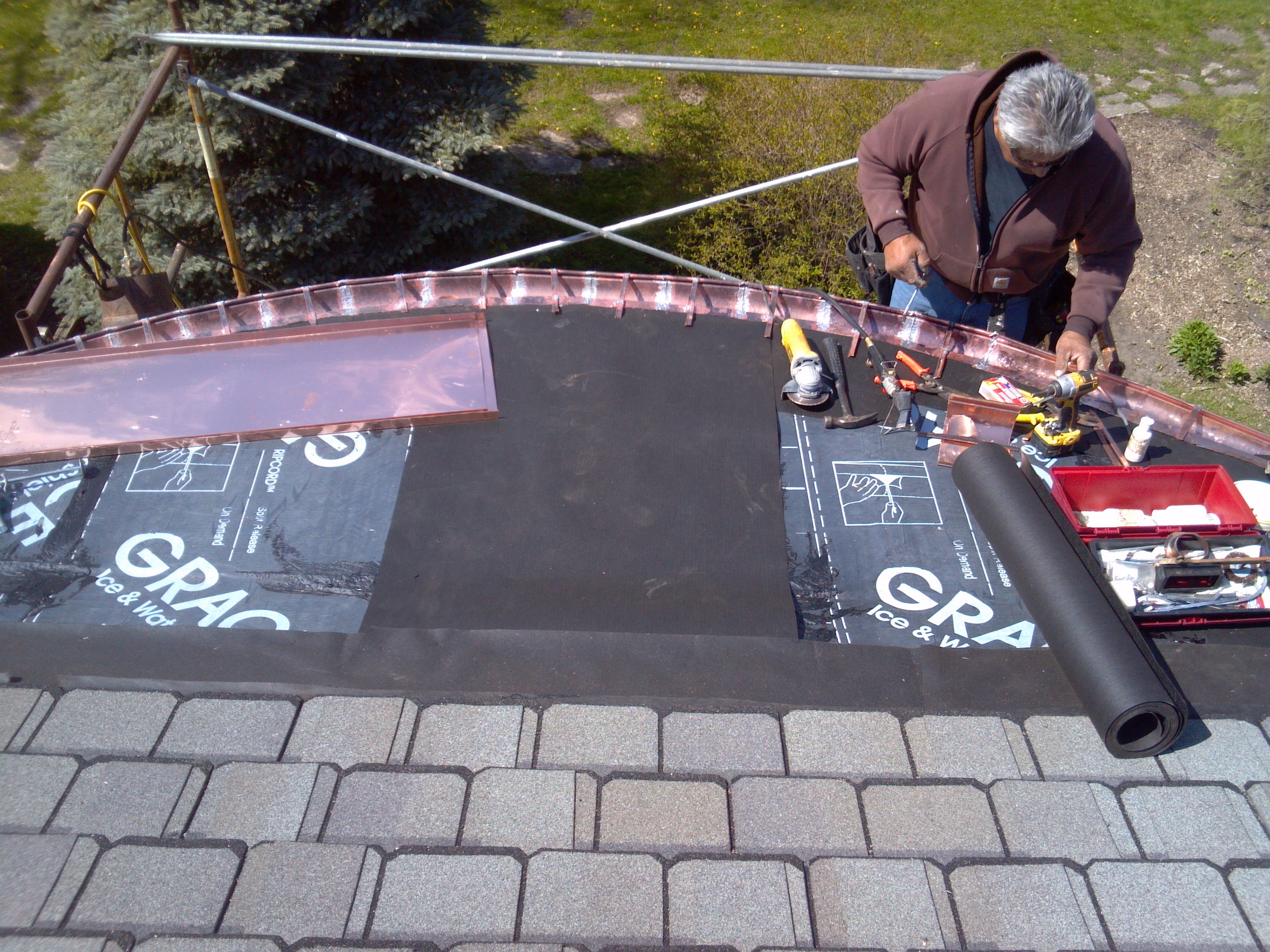 Custom Copper Gutters