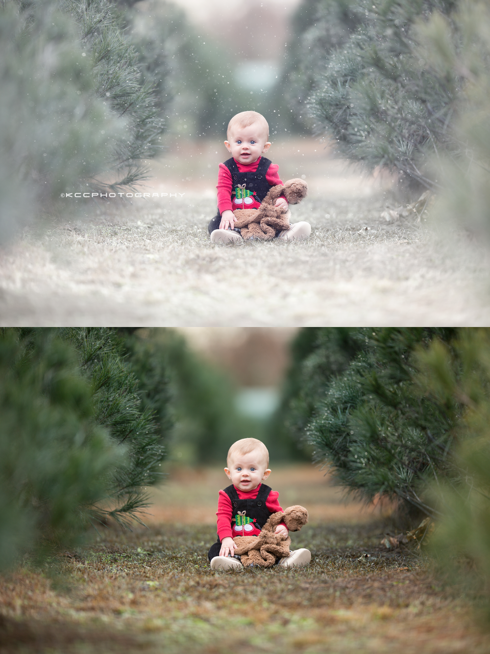 Add snow with photoshop actions fast