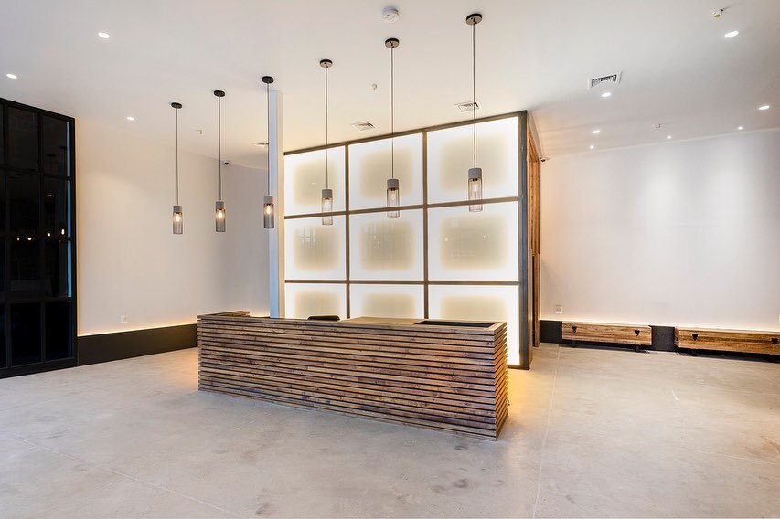 Proportion &amp; grid is key 🔐 for a clean space, our lobby design in Brooklyn for a great client @bushburgproperties 🙏☺️ do you like it? .
.
.
.
.
.
.
.
.
.
.
.
.
Photography by Bushburg Properties 
#archdigest #minimalistlook #minimalistdesign #b