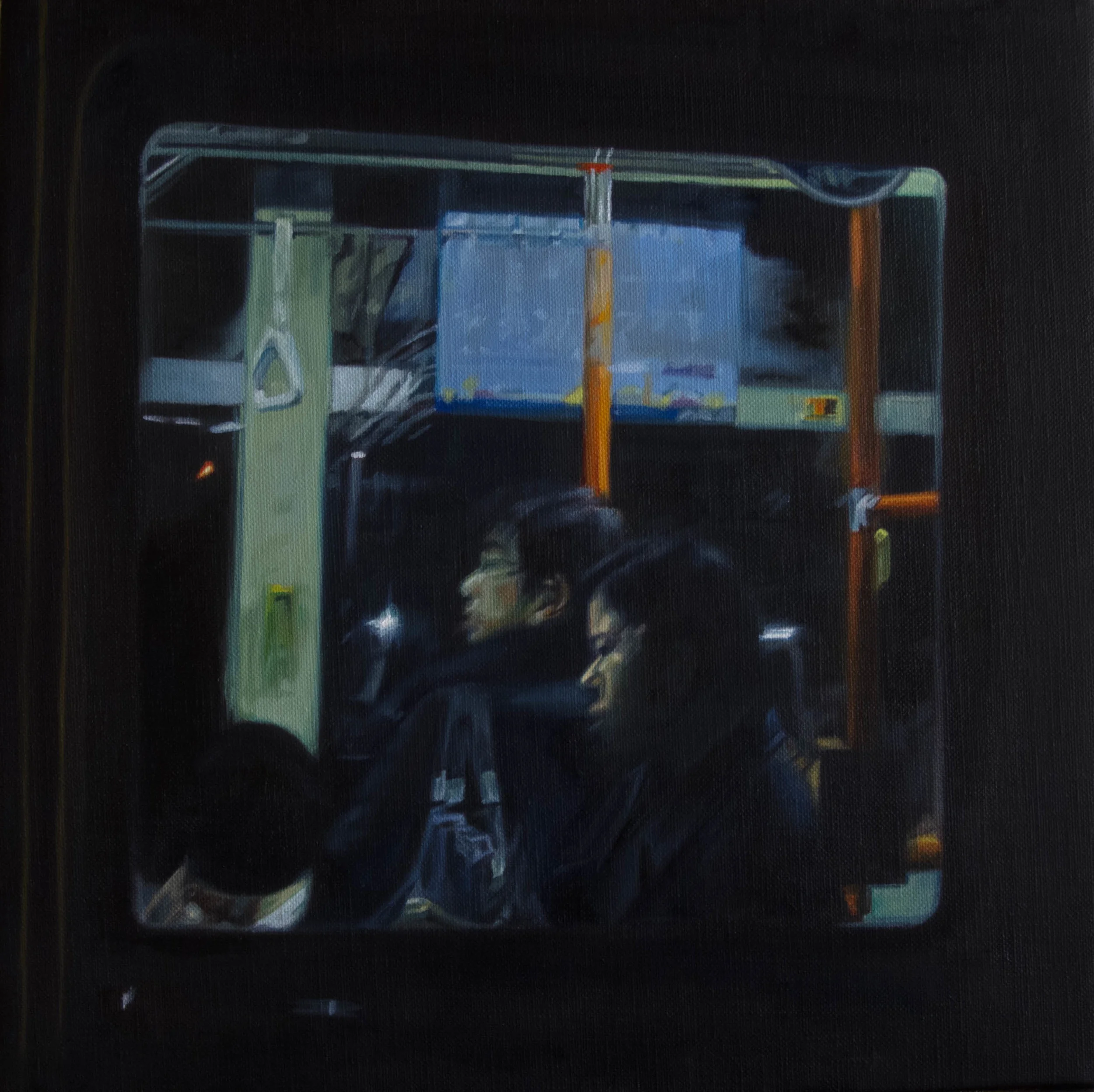 Bus No.2. Oil on canvas. 33cm x 33cm
