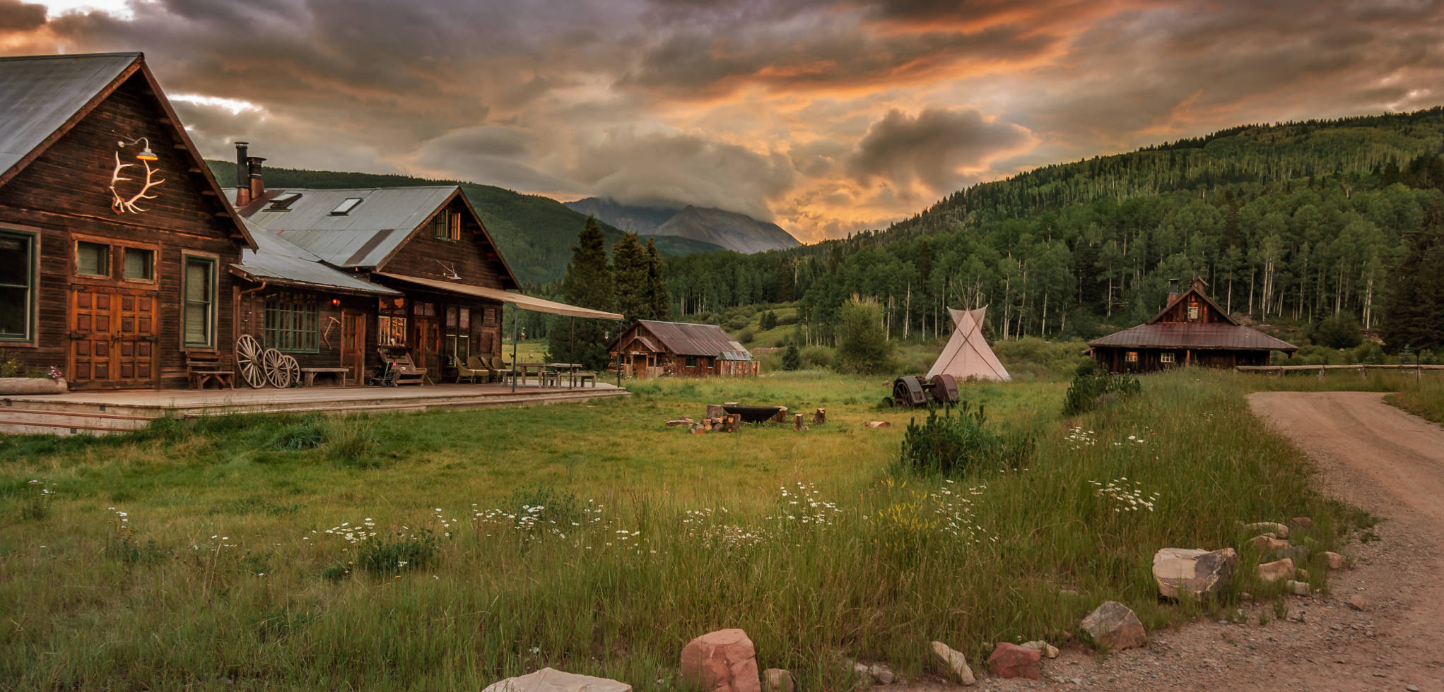 Dunton Hot Springs, Colorado: A rustic-luxe collection of cabins, set in a former ghost town in the beautiful Colorado countryside.