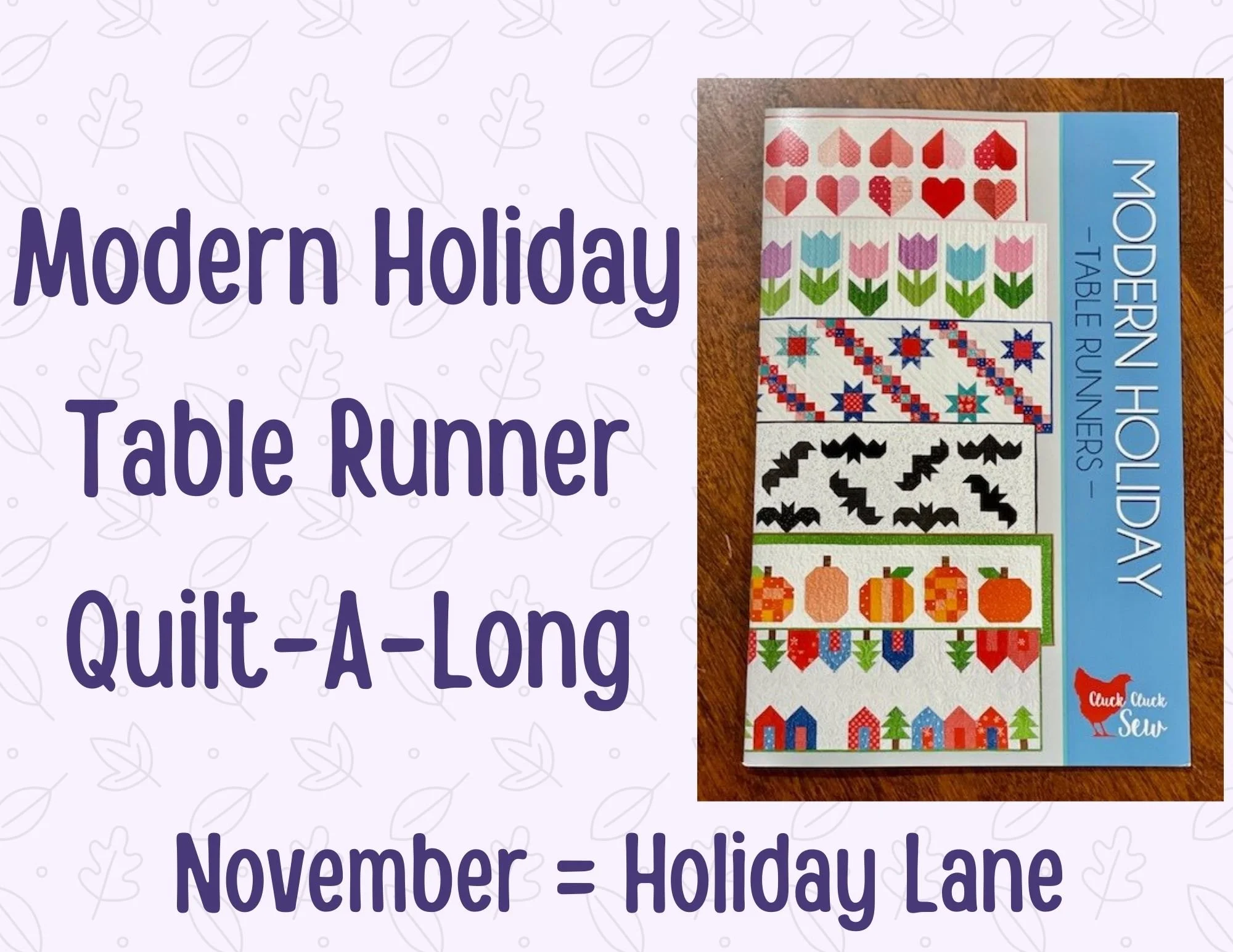 Modern Holiday Table Runner — The Quilter's Trunk Baby Lock, BERNINA