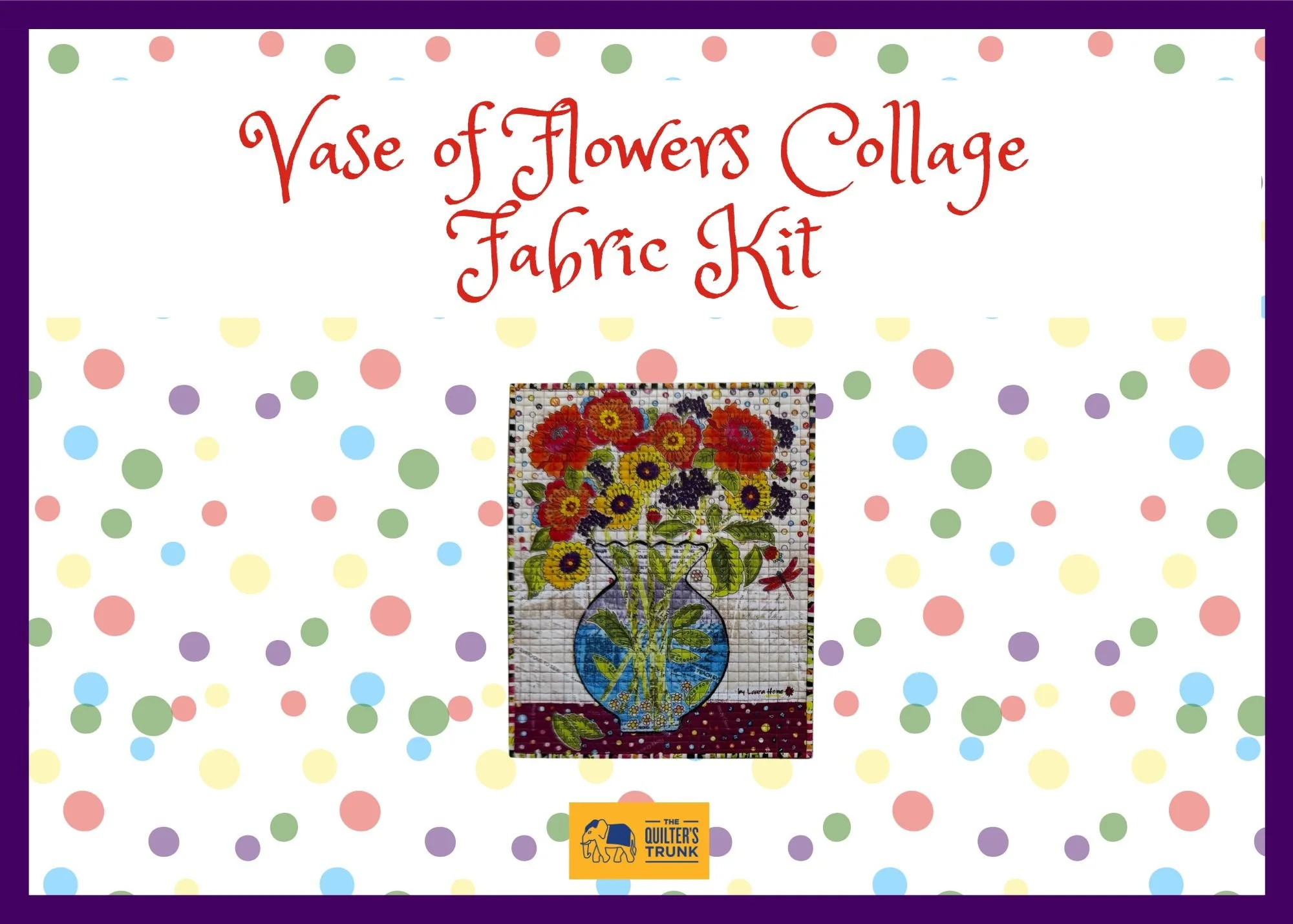 Bouquet Vase Collage Kit & Pattern