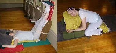 Restorative poses offered in Private Yoga