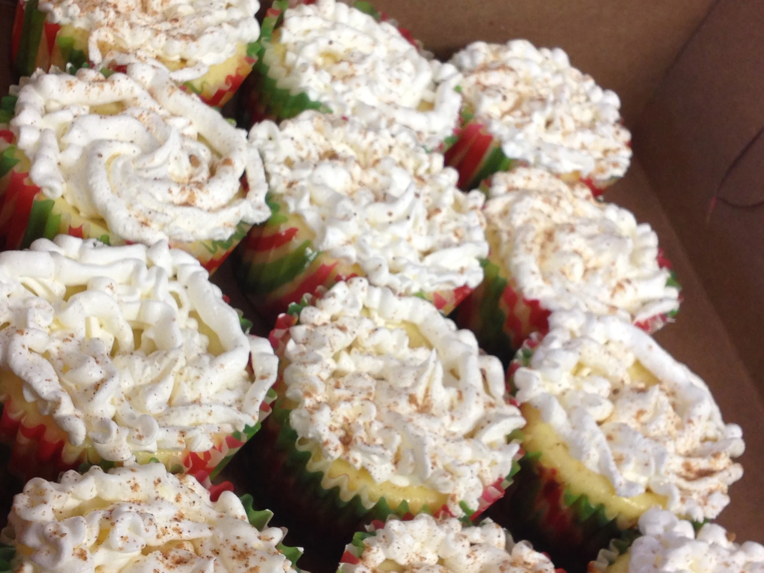 Seasonal - Egg Nog Mini Cheesecakes