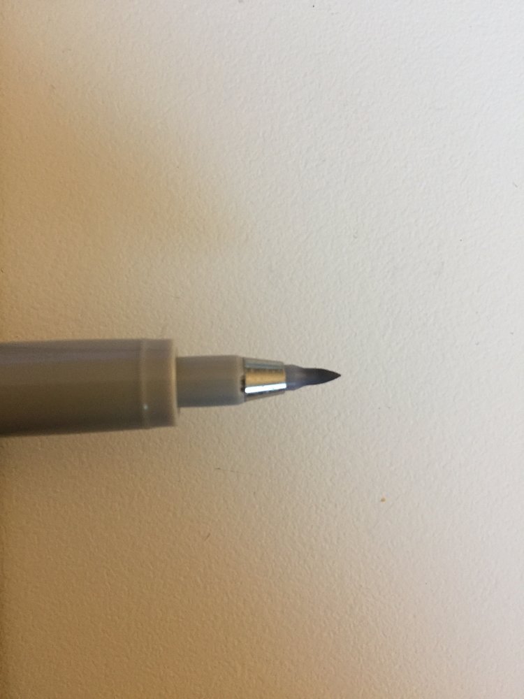 Zebra Gray Fine Tip Japanese Brush Pen WF1 — Washi Arts