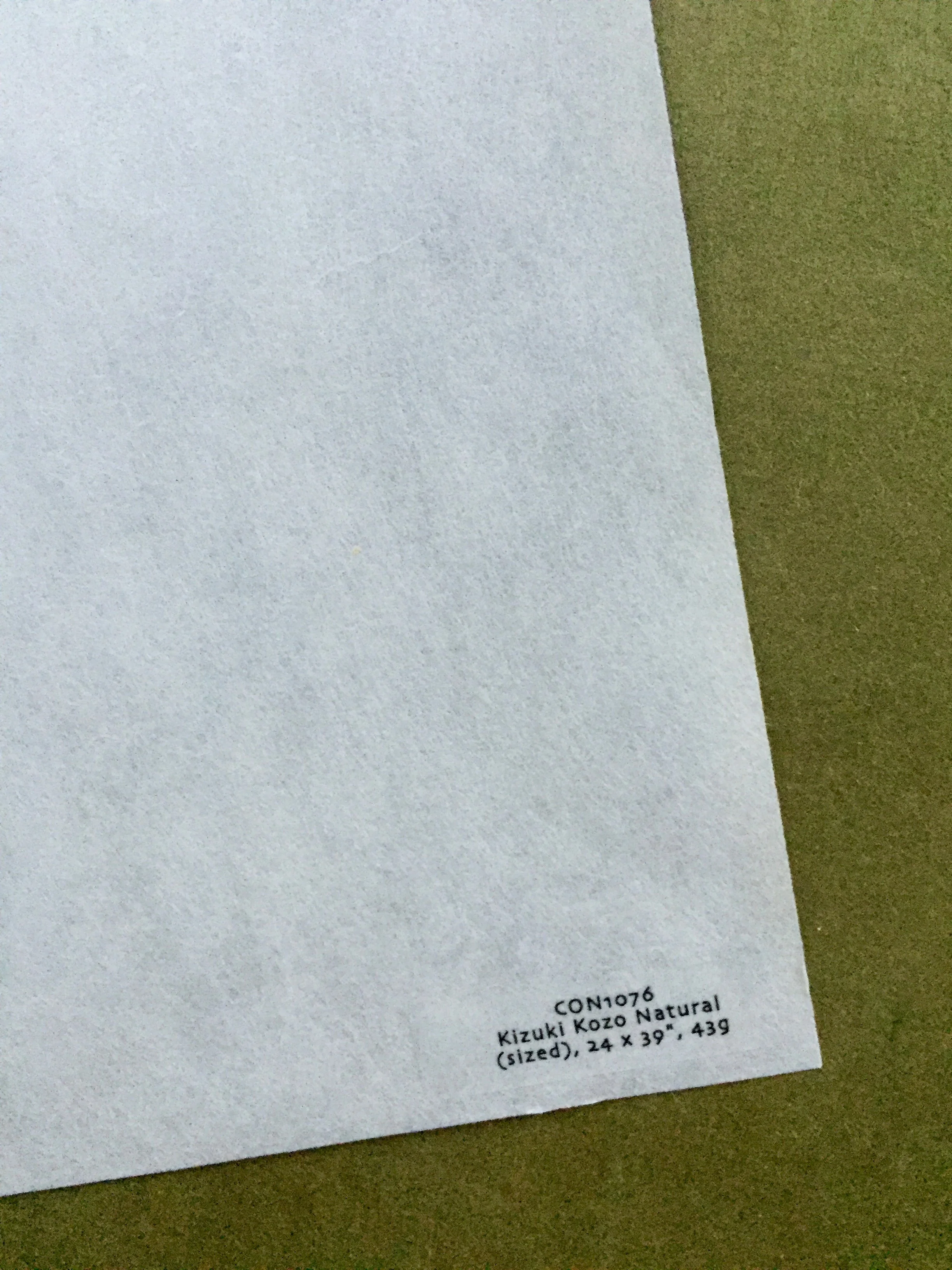 Kizuki Kozo 43g Japanese Handmade Sized Kozo Paper — Washi Arts