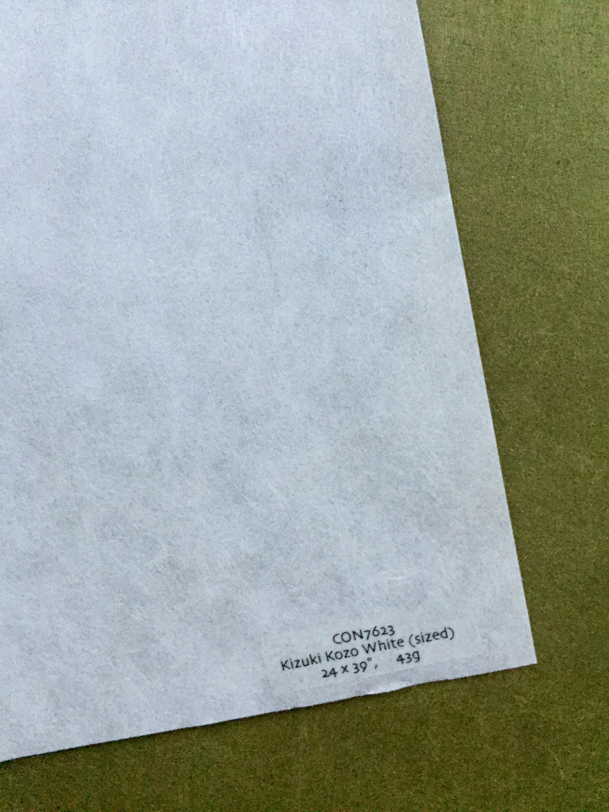 Kizuki Kozo 43g Japanese Handmade Sized Kozo Paper — Washi Arts