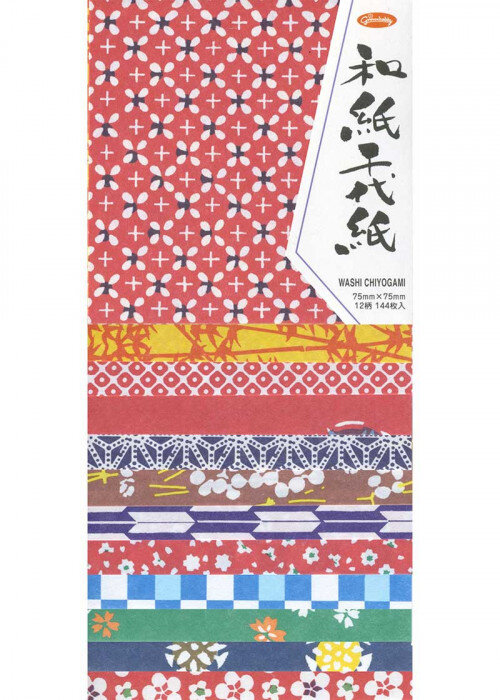 Traditional Patterned 3 Japanese Origami Paper / 144 Sheets — Washi Arts