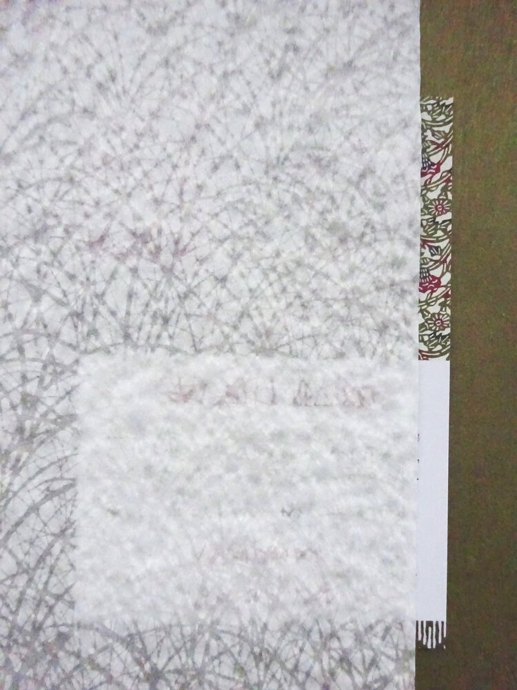 White Grass Pattern Tarasen Translucent Paper — Washi Arts
