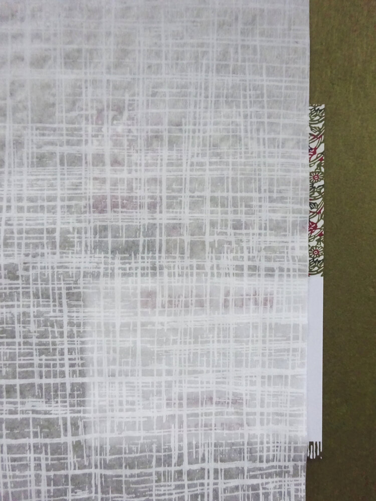 Tarasen White Linen Pattern Tarasen Translucent Paper — Washi Arts