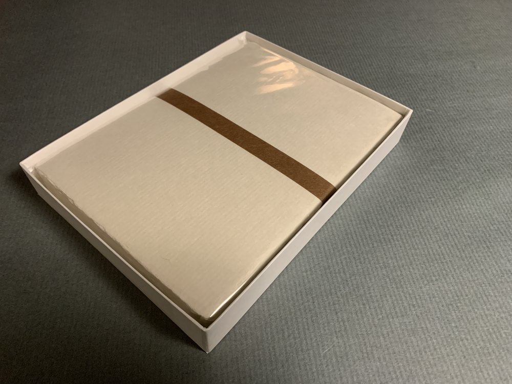 Handmade Japanese Kozo Etchu Hagaki Card with Deckle Edges