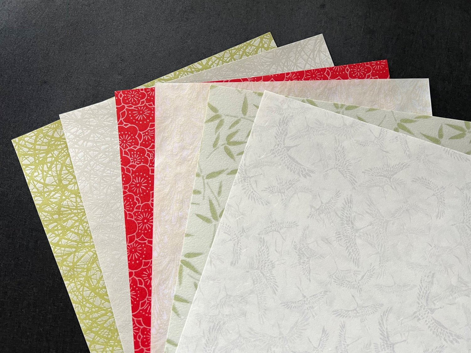 Contemporary 6 Japanese Double-Sided Pattern Solid Paper with Box