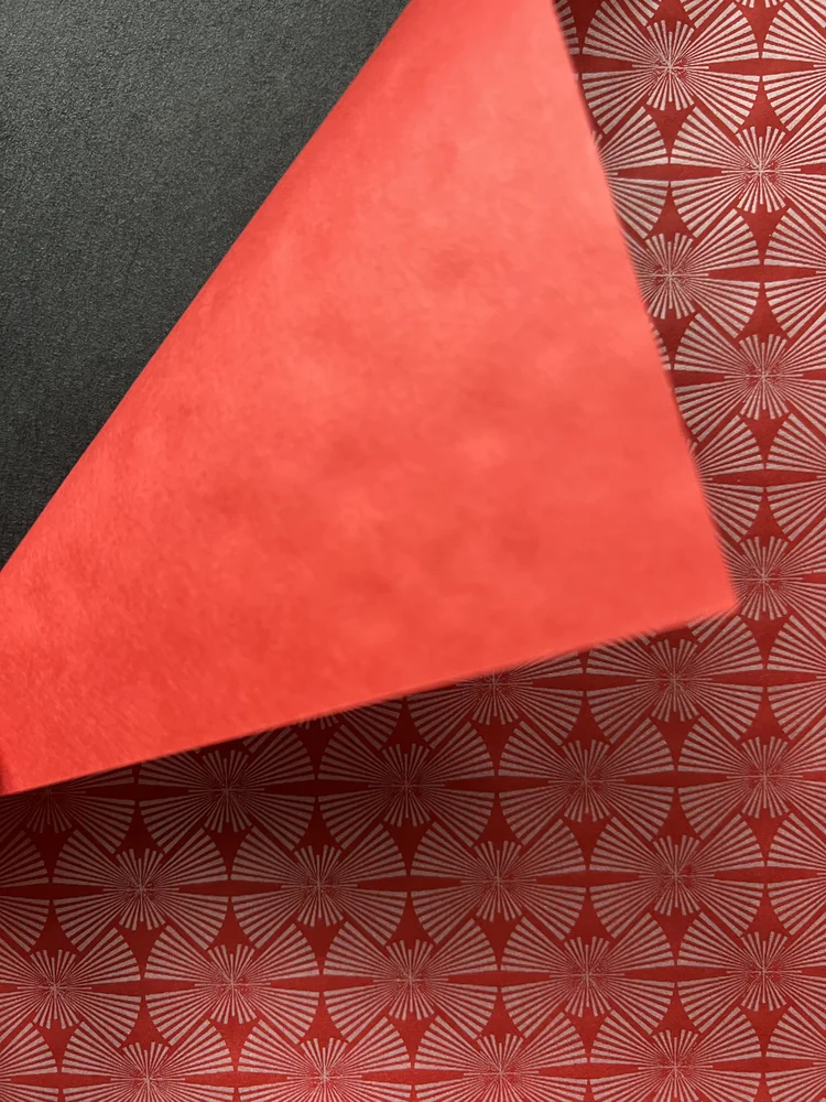 Double Fan Pattern Japanese Pearlescent Decorative Paper