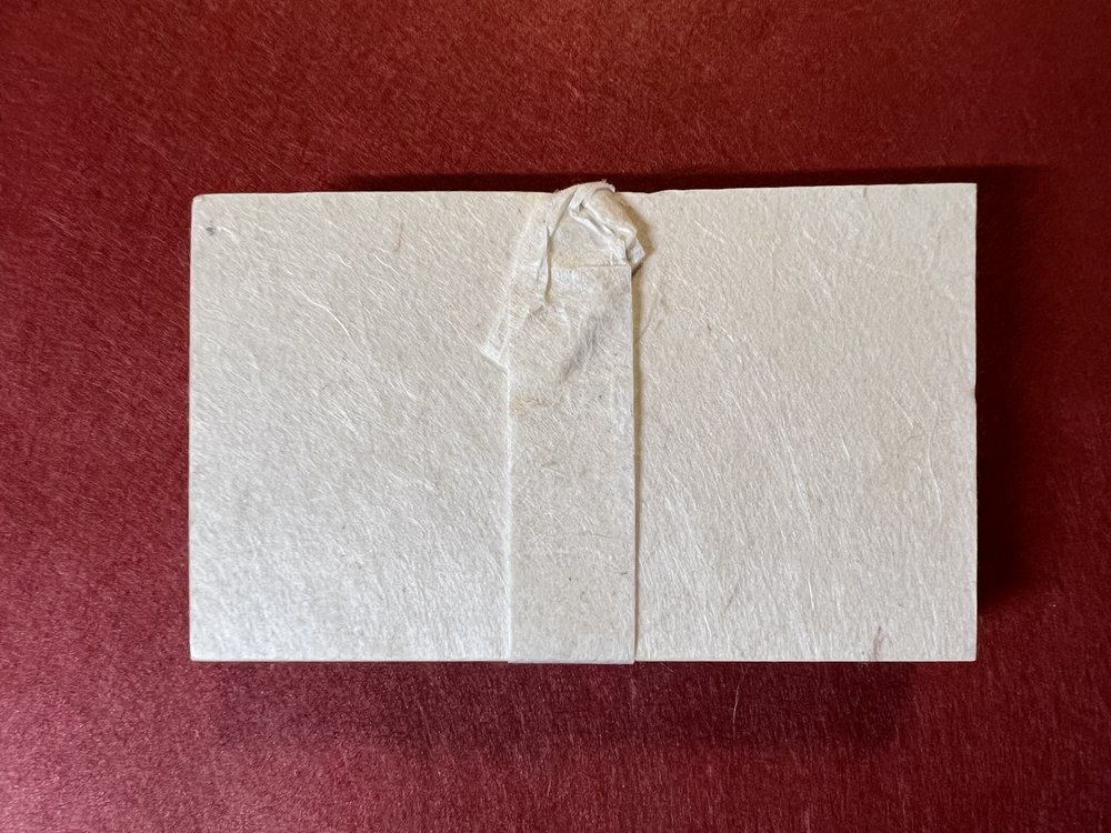 Business Card Size Bulk Pack of 50 Cut Edge Handmade Paper, Cotton