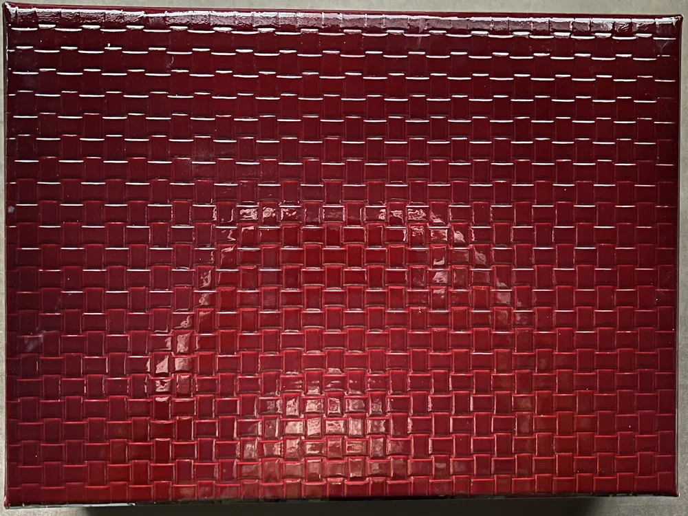 Japanese Lacquer Finish Woven Texture Box — Washi Arts