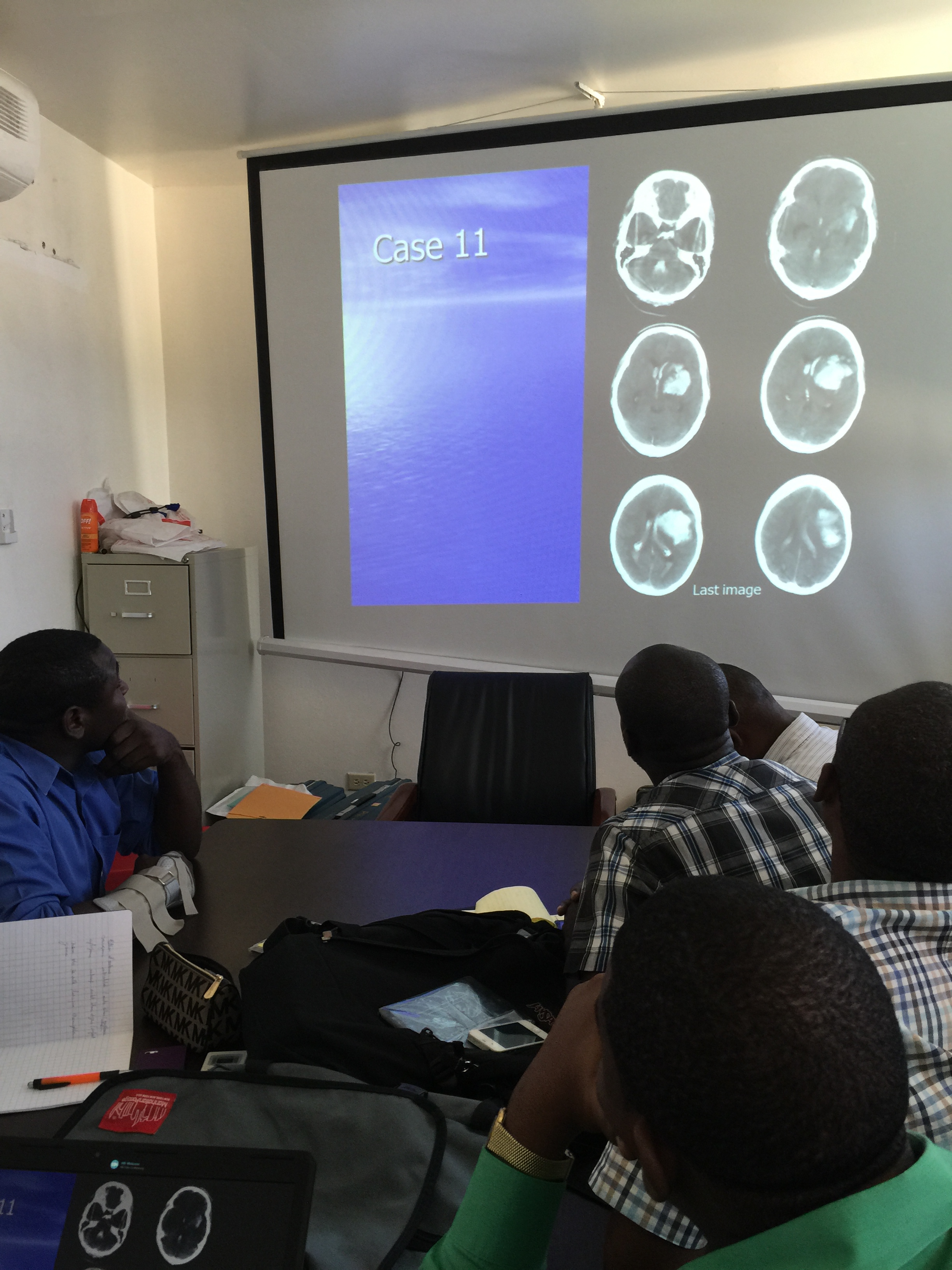 Residents taking cases in Neuro Conference 