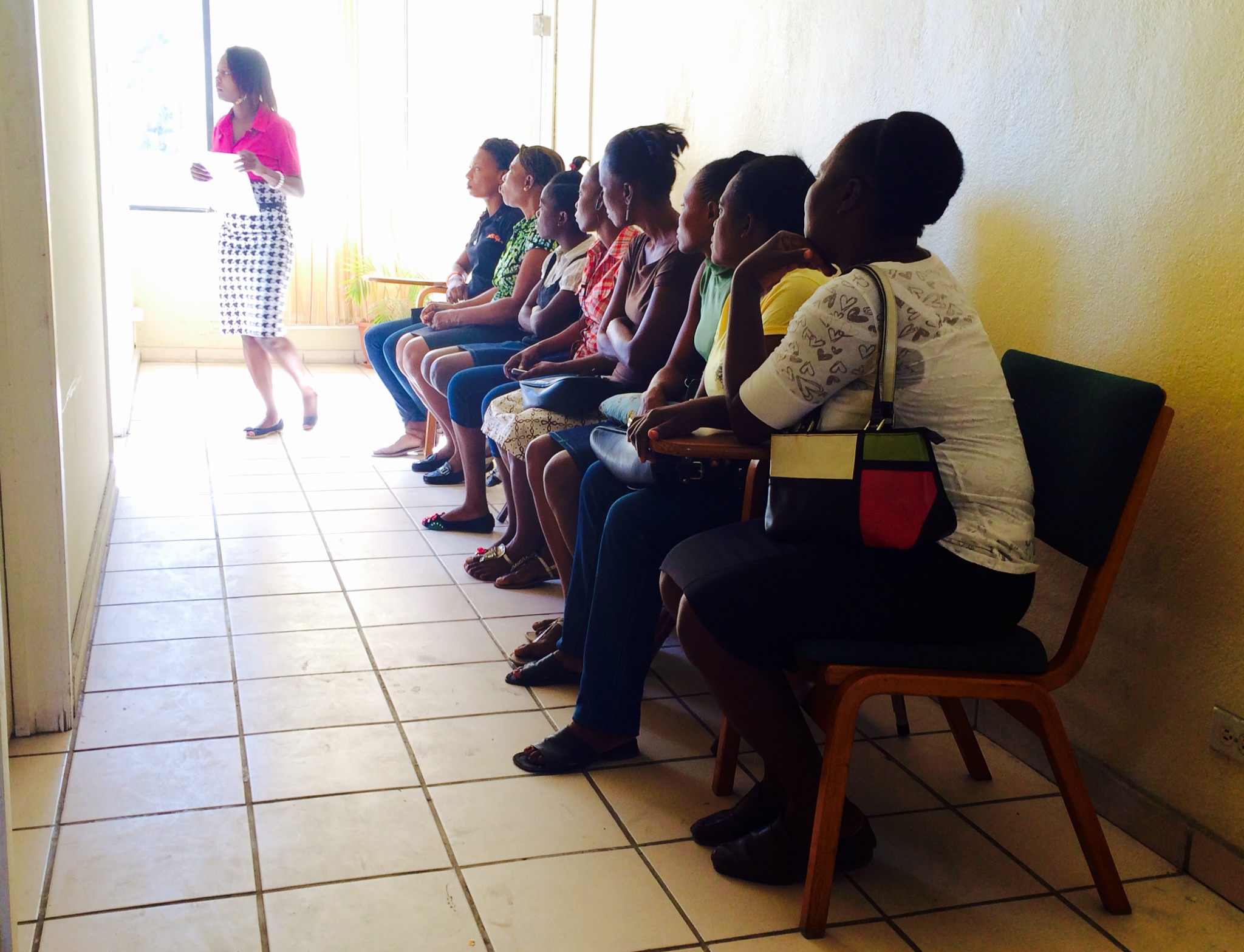 Women waiting patiently for their screening ultrasound