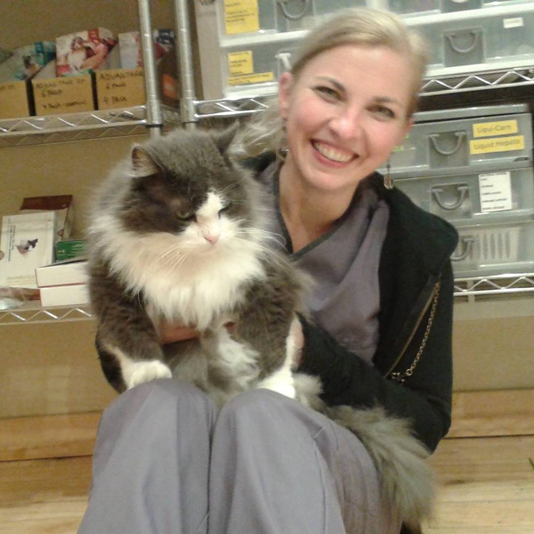 Dr. Andrea Vencel with Freddy