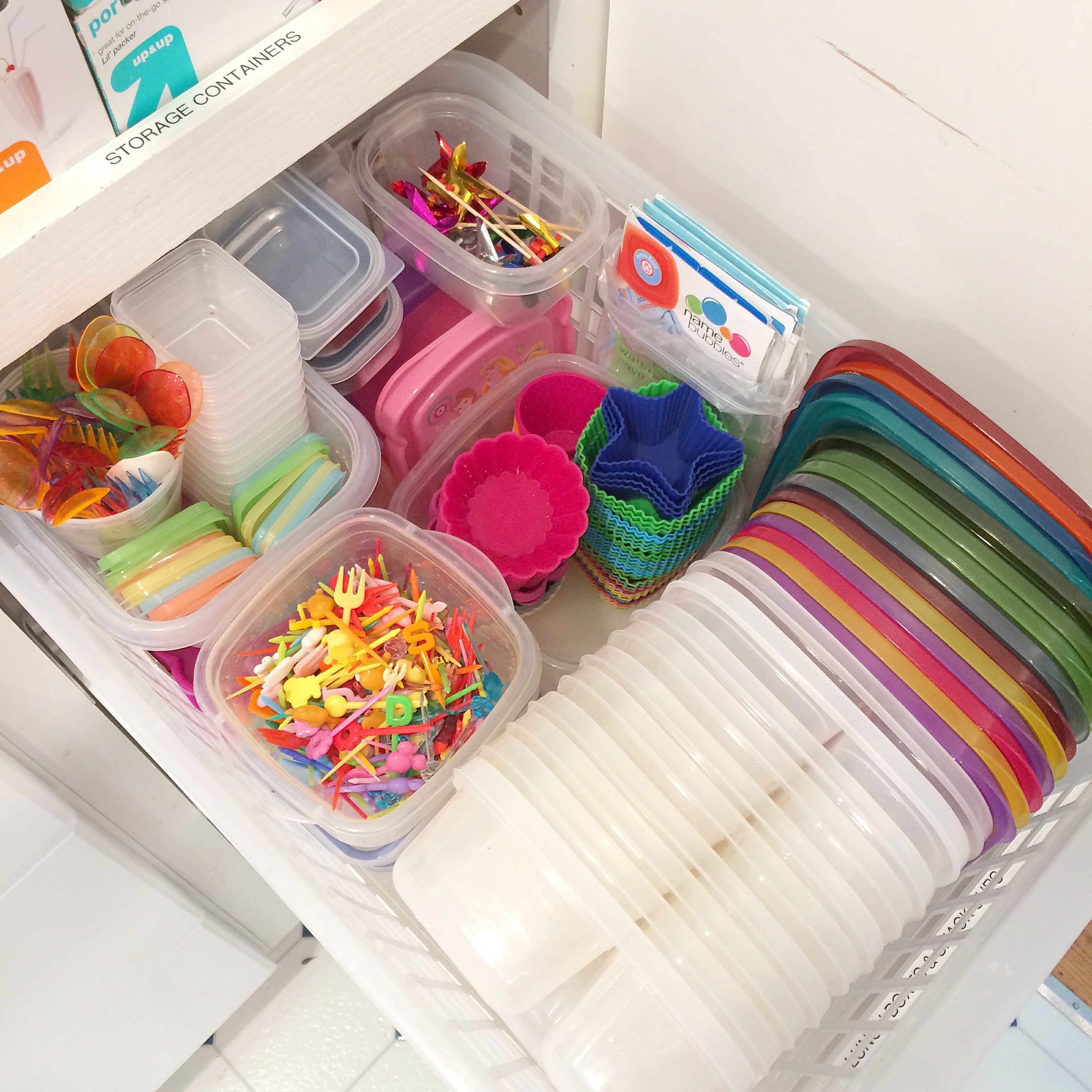 I've got 10 boxes and even more lids in this tight little space - no other lunch container could do that.