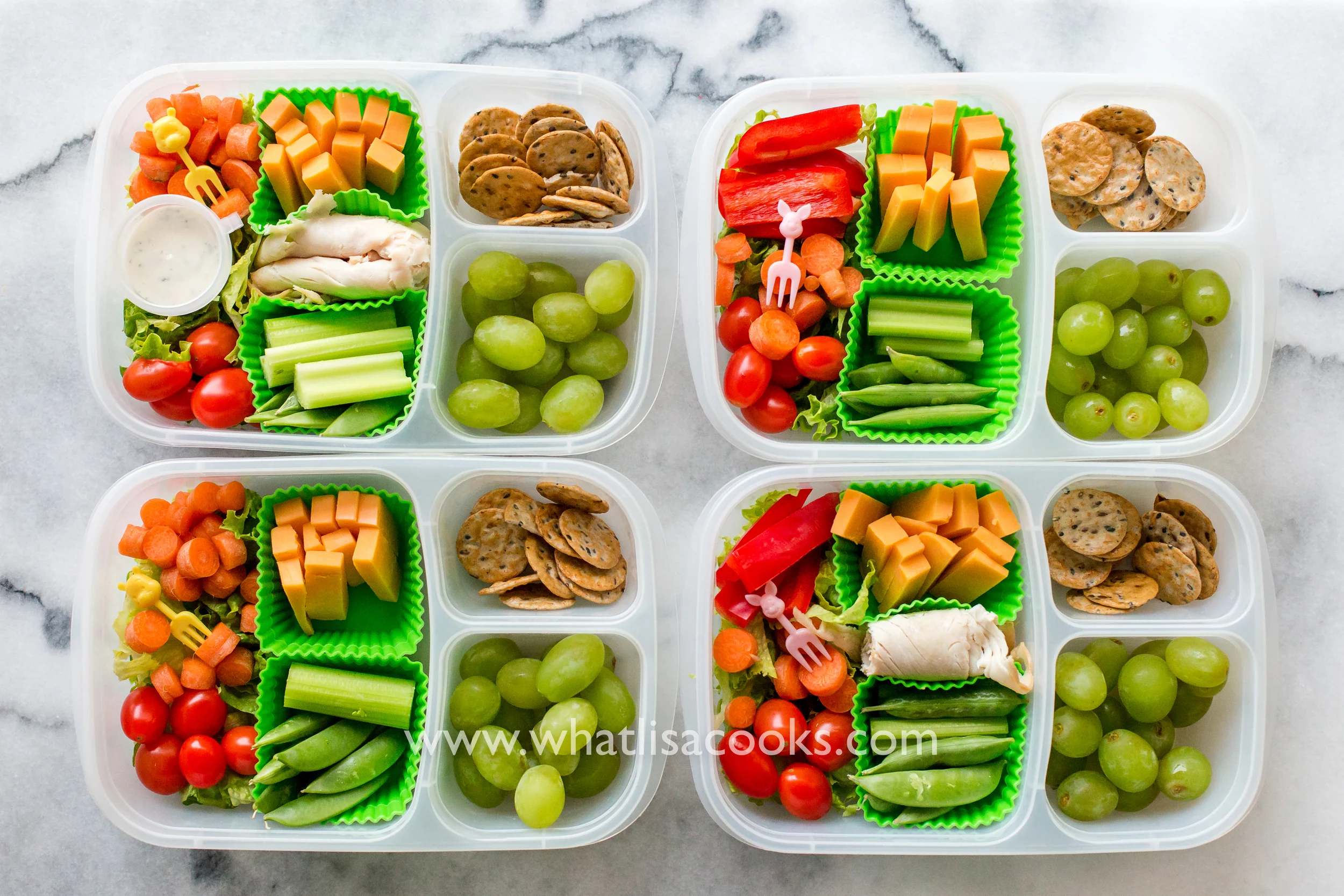 School Lunch Day 76 Salad Boxes — What Lisa Cooks