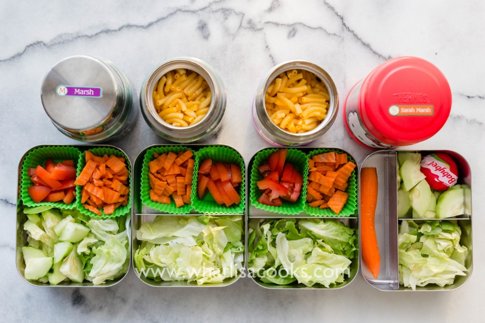 Comforting mac & cheese and a healthy salad