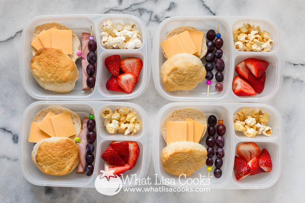 biscuits with cheese and fruit