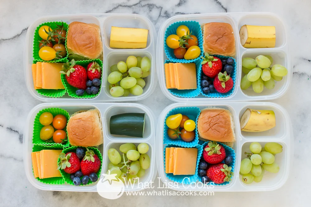 Cheese, fruit and bread lunch box — What Lisa Cooks