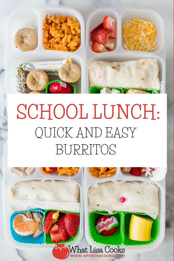 Lunch Box Burritos Recipe, The Gracious Pantry