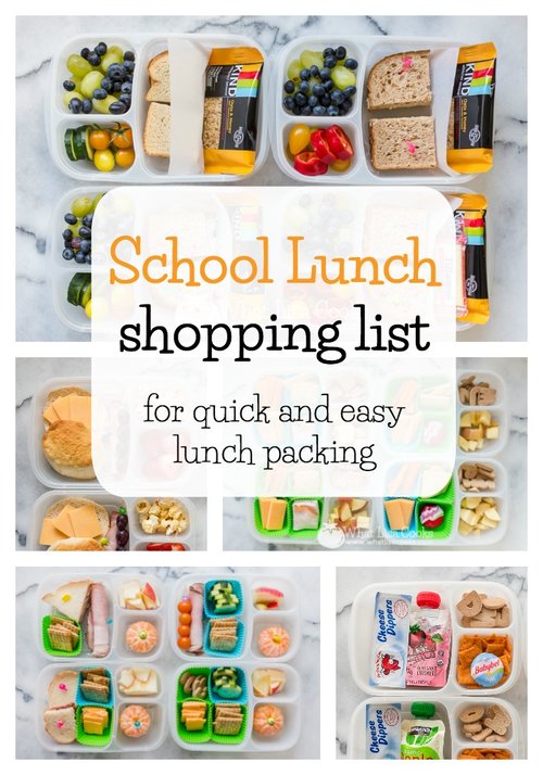 Essential Lunch Box Shopping list - Simmer to Slimmer