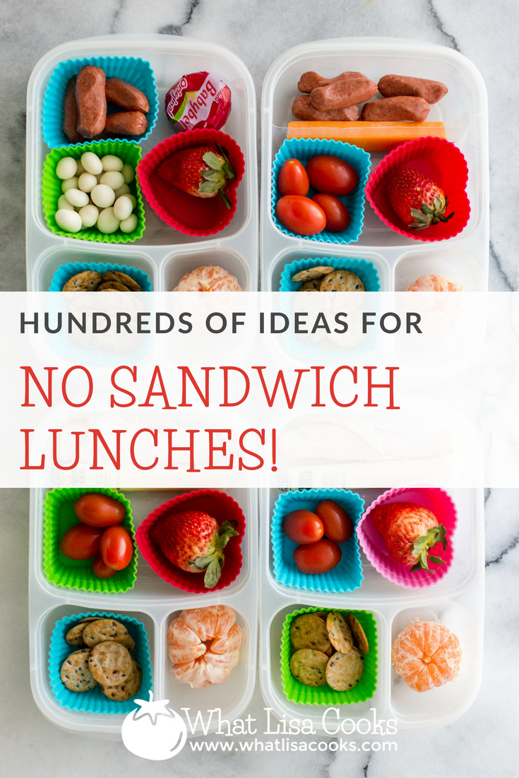 2 Weeks of No-Sandwich Lunch Box Ideas Kids will LOVE- No Repeats