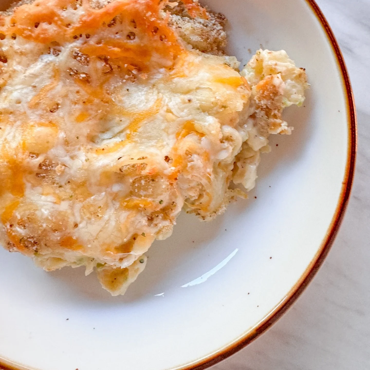 That baked pasta from dinner last night. (You can look at the earlier post for details)