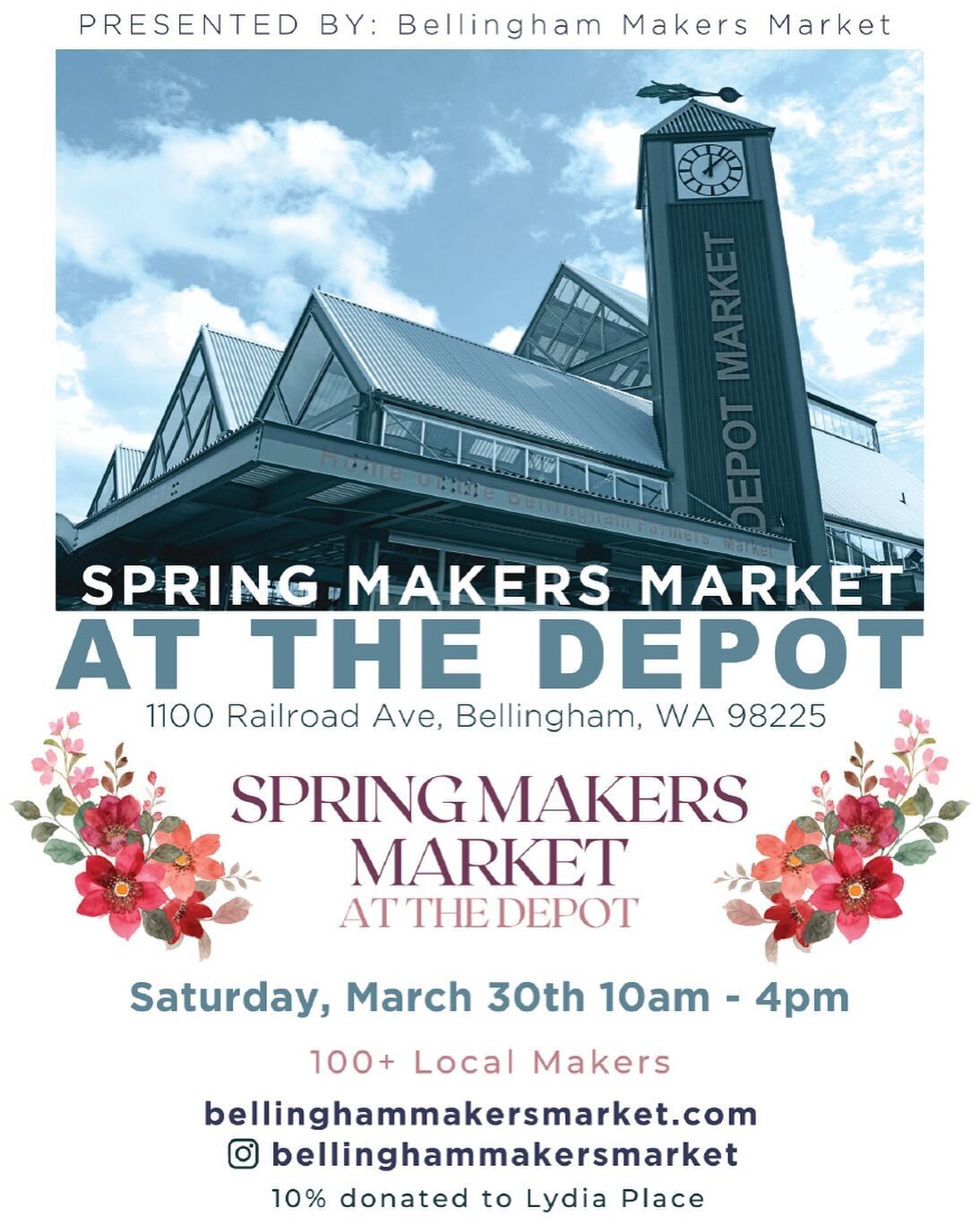 It&rsquo;s just two weeks away! The second annual 
Spring Makers Market at the Depot
hosted by @BellinghamMakersMarket
is happening on March 30th from 10-4. 
Come on out to shop 100 handmade makers!

#springmarket #BellinghamMakersMarket #bhammm