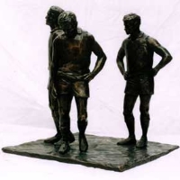 Victory and Defeat Bronze Sculpture