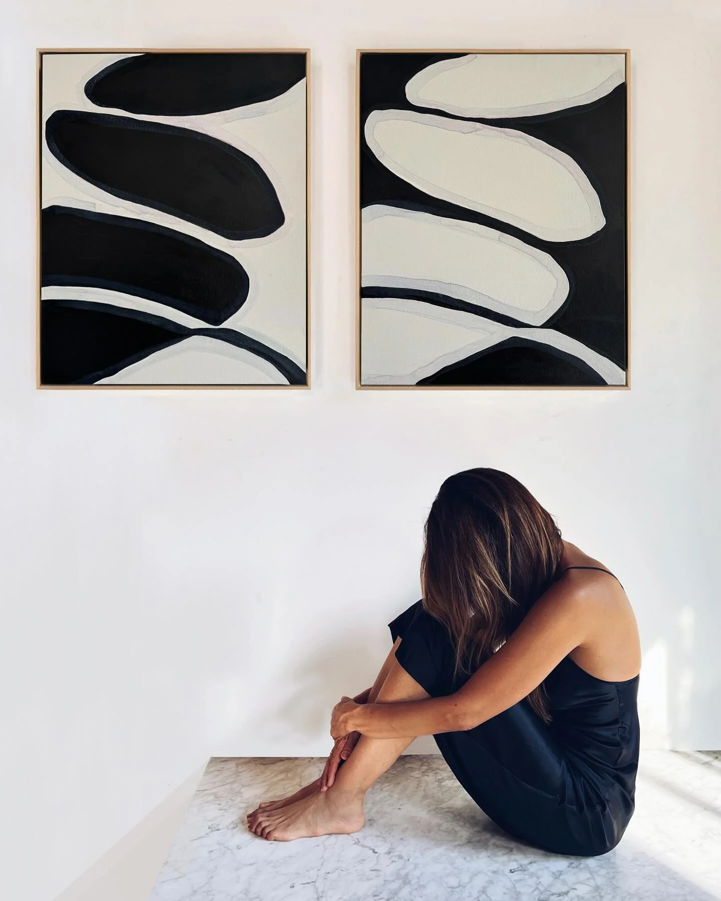 Echoes of form.
Nightshade I &amp; II 
30 x 24 inches