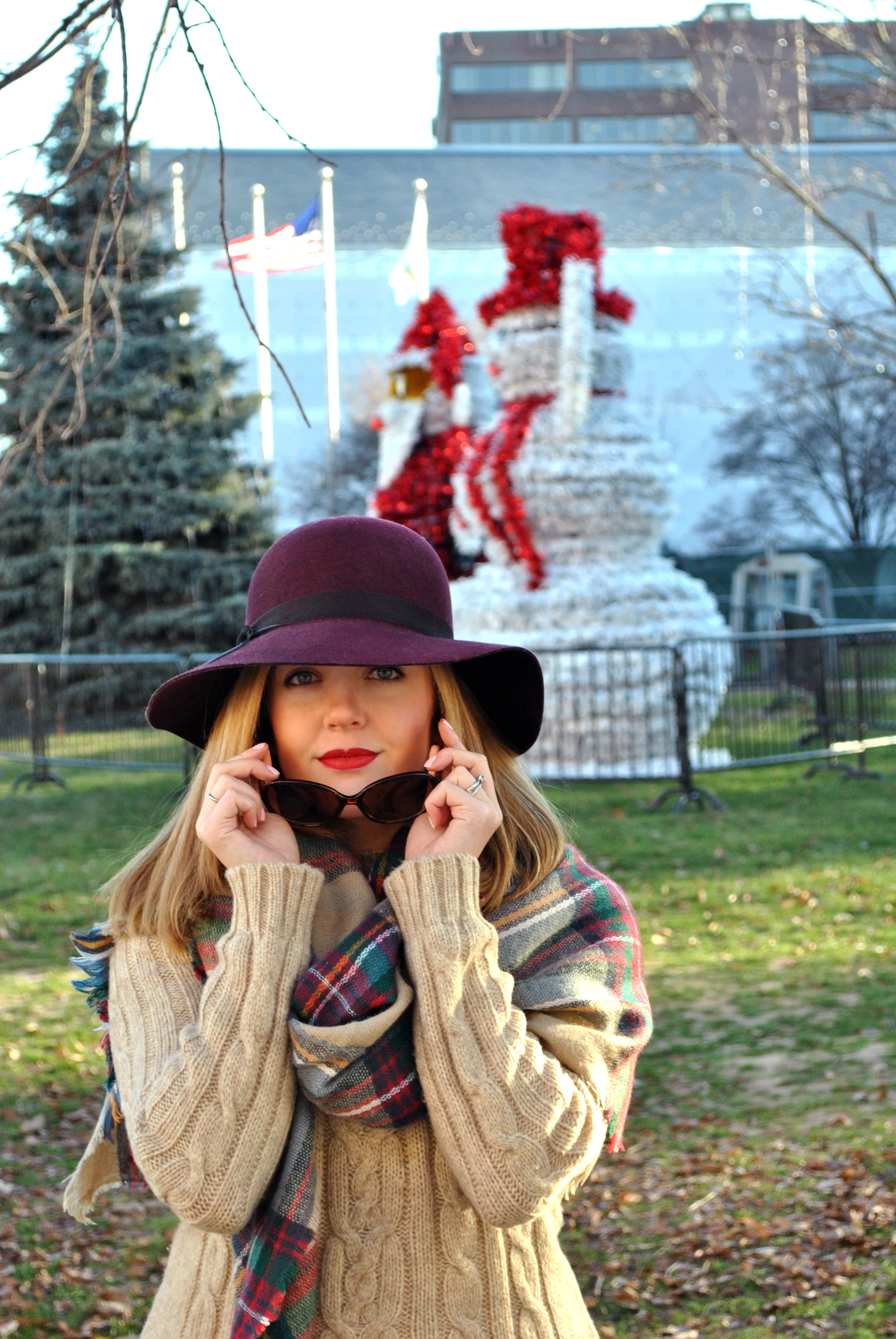 Cozy in Tartan and Lace