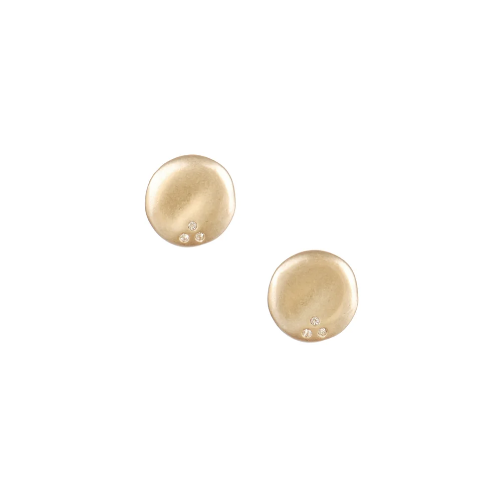  Sculpted Circle Stud Earrings    $22   