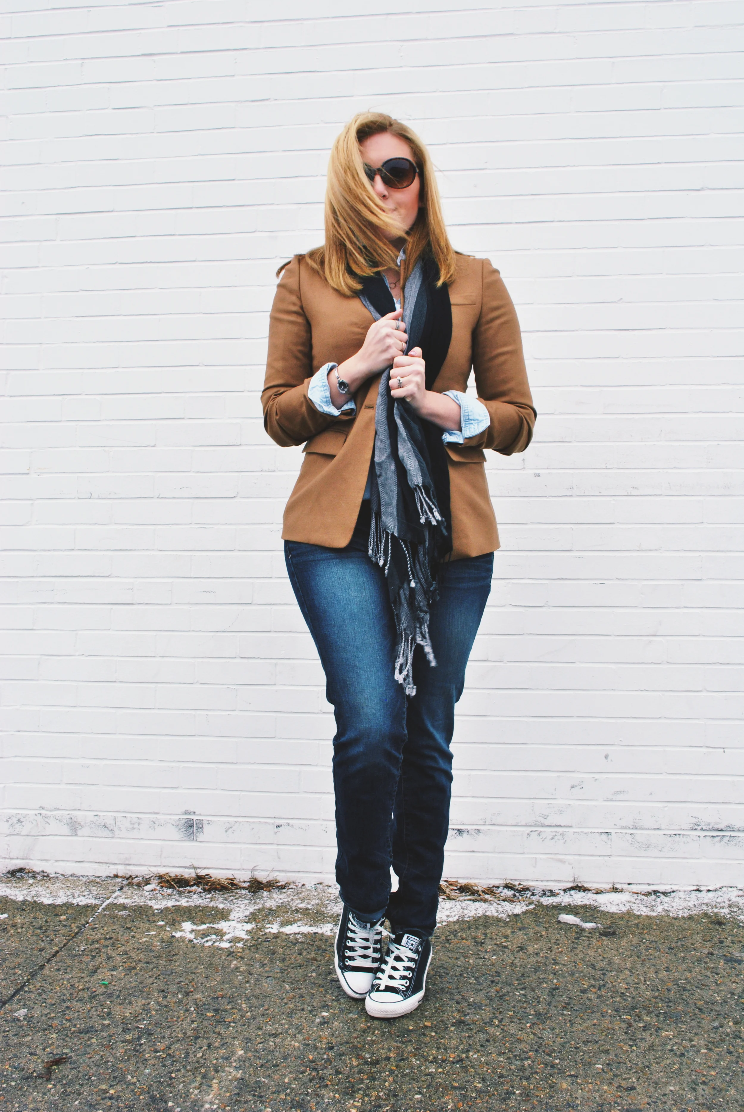 Casual Camel and Denim