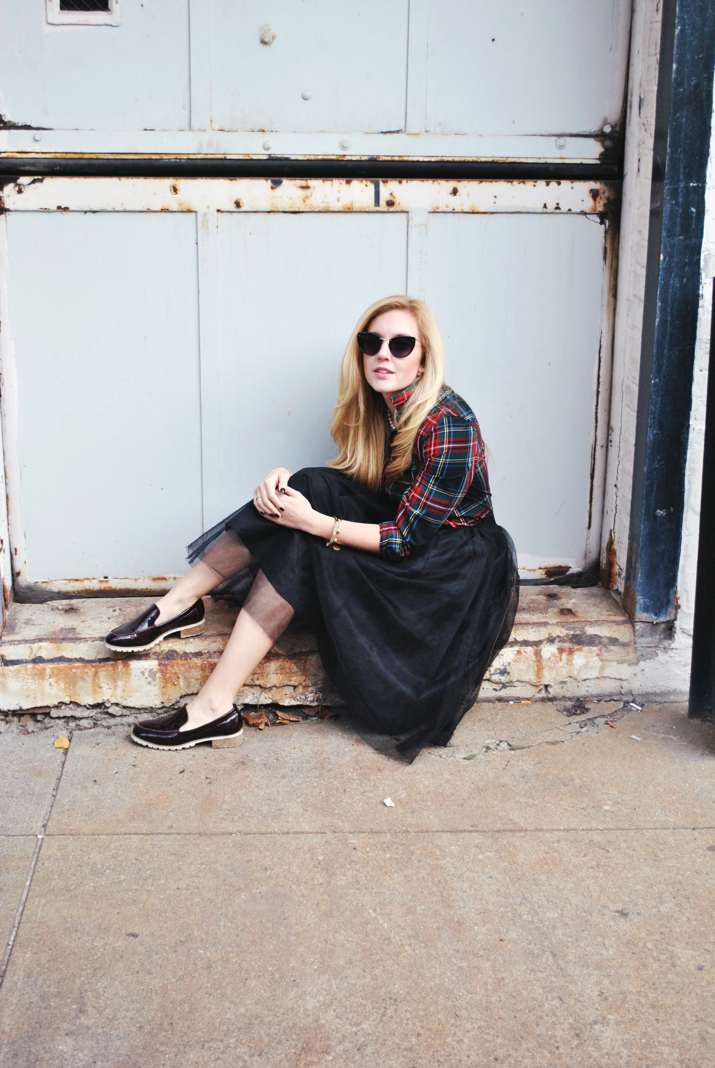 Plaid, Pearls, & Tulle