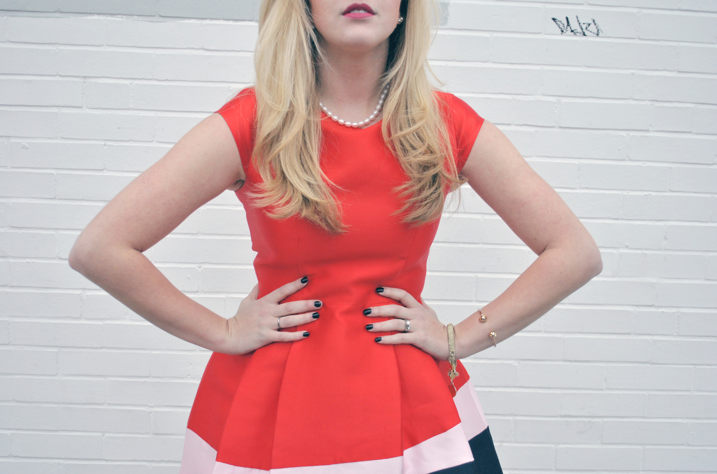 thoughtfulwish | preppy outfit // holiday outfit // holiday dress // color block dress // kate spade // fashion blogger // boston fashion // meredith wish