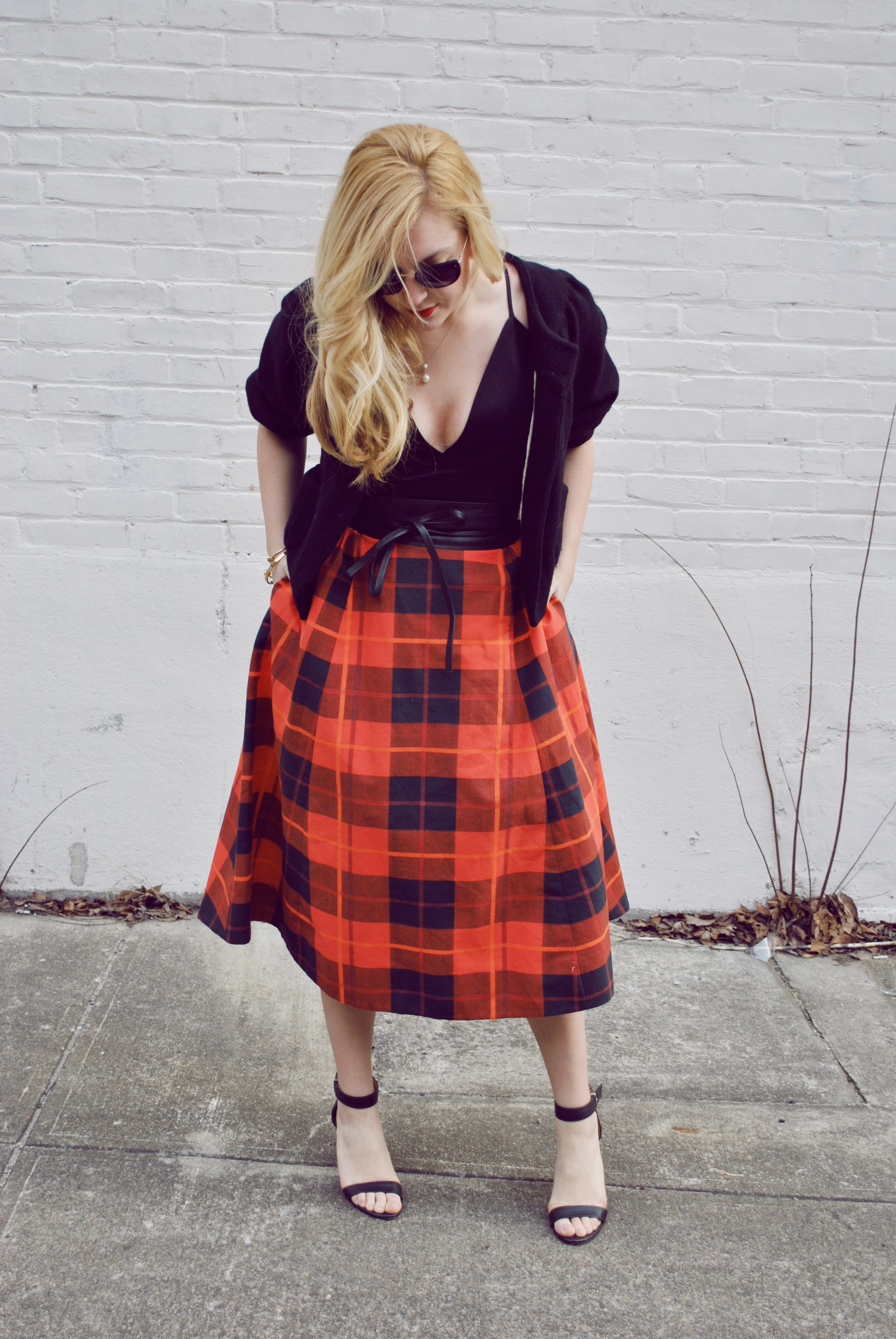 thoughtfulwish | meredith wish // boston // boston blogger // fashion blogger // plaid // valentine's day outfit // valentine's day look // red lip // #ootd // kate spade