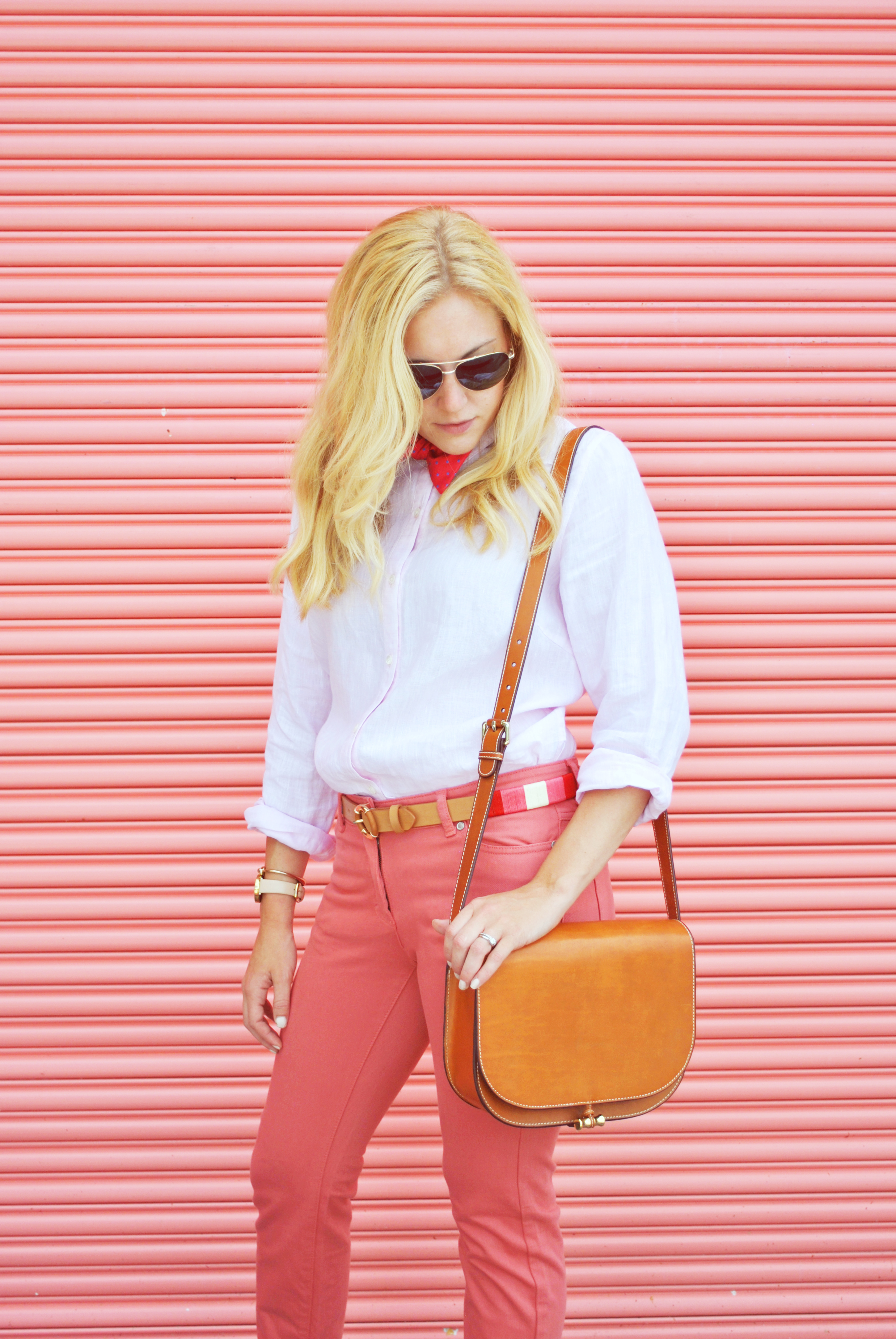 thoughtfulwish | preppy // school outfit // pink outfit // peach outfit // bowtie // j. mclaughlin // blonde fashion // fashion blogger // boston prep // boston fashion // new england fashion