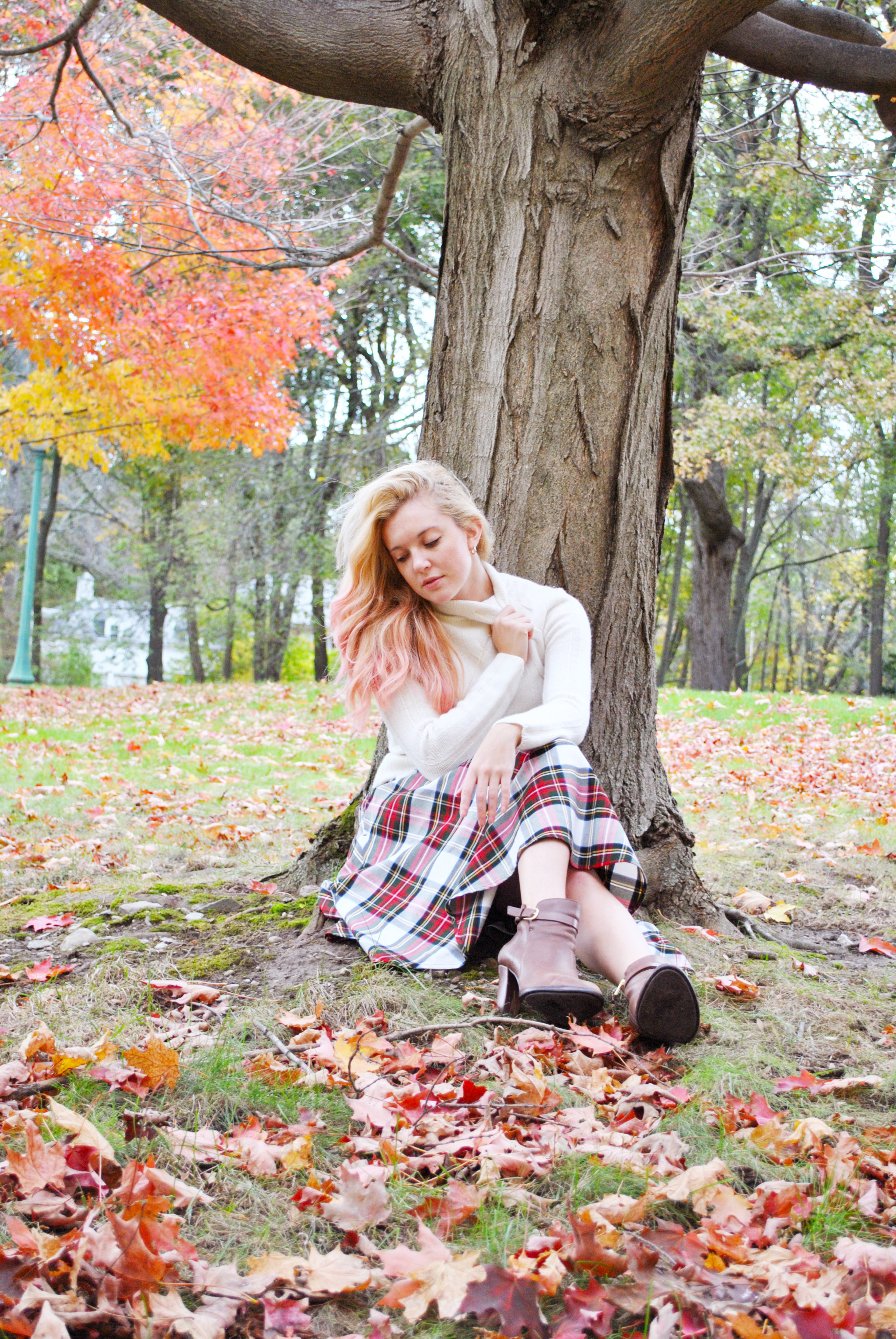 thoughtfulwish | tartan // preppy outfit // fall outfit // j.mclaughlin // boston // meredith wish